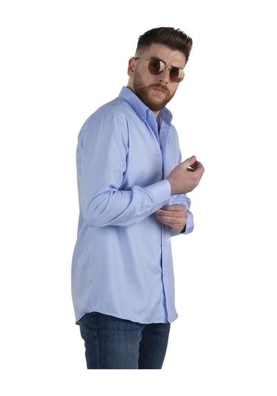 Gallini World Minimalist Uzun Kol Erkek Gömleği - Günlük & İş Beyaz