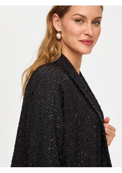 Faik Sönmez Beli Tünelli Sim Detaylı Astarsız Tüvit Ceket S26ckt026 Us26ckt02610 Siyah