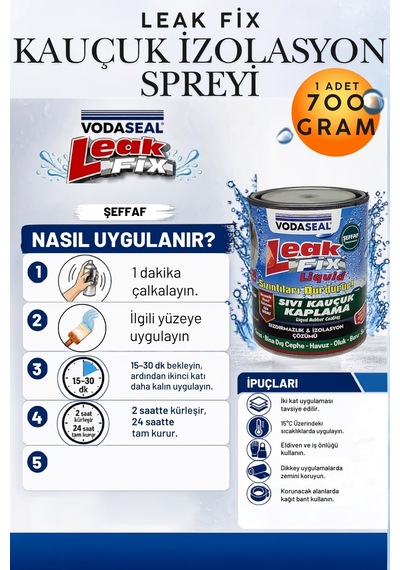 Şeffaf Sıvı Kauçuk Su Sızıntı Durdurucu İzolasyon Yalıtım Malzemesi 700 Gr Çatı Teras Balkon Pencere Ve Duvar İçin %100 Su Sızdırmaz Şeffaf Su Yalıtım Kaplaması Membran Uv Dayanımlı Su Geçirmez Boya Şeffaf 0,75 L Şeffaf Sıvı Kauçuk Su Sızıntı Durdurucu İzolasyon Yalıtım Malzemesi 700 Gr Çatı Teras Balkon Pencere Ve Duvar İçin %100 Su Sızdırmaz Şeffaf Su Yalıtım Kaplaması Membran Uv Dayanımlı Su Geçirmez Boya Şeffaf 0,75 L