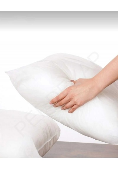 Perdeyap Premium 4'lü Kırlent Iç Yastık Ultra Dolgun Silikon Elyaf 45 X 45 Cm Beyaz Beyaz