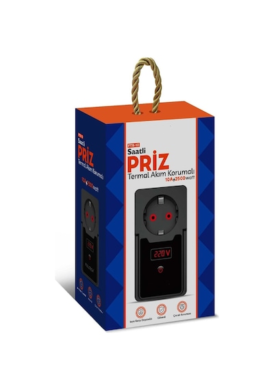 Akım Korumalı Priz Zaman Ayarlı Duvar Priz FTR-10
