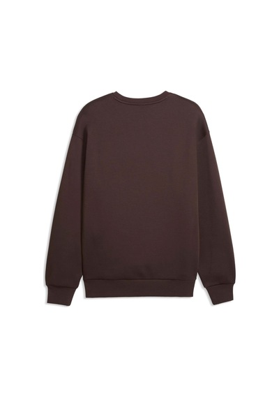 Puma Essentıals Elevated Cat Logo Erkek Geniş Kesim Sweatshırt 634393 31 Kahverengi