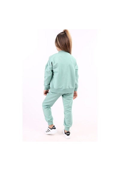 Toontoy Kids Toontoy Kız Çocuk Fermuarlı Kanguru Cepli Eşofman Takım Lila