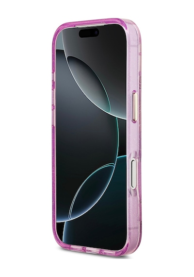 Apple Uyumlu iPhone 17 Pro Kılıf Guess Lisanslı M-safeli Simli Çiçek Desenli Metal Kamera Çerçeveli Kapak Mor Mor