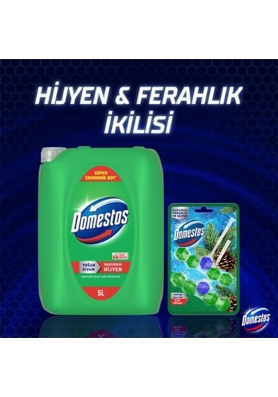 Çam Ferahlığı İle Yoğun Kıvamlı Çamaşır Suyu 5000 Ml 100'lü Set