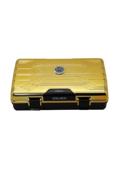 Jifeng Seyahat Tipi Puro Kutusu Humidor Gold (10Cigar)