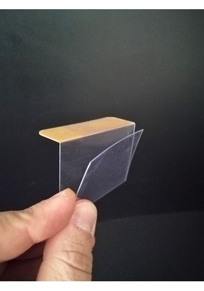 10 Adet Pvc Yapışkanlı Etiketlik Dik Açılı 6x4 Cm Raflar İçin