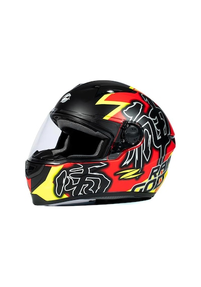 Zeus ZS-811A Al31 Matt Red Fluo Yellow Kapalı Kask
