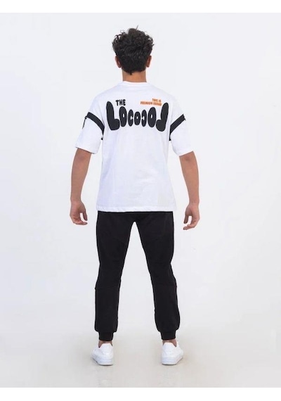 Zekids Erkek Çocuk Pamuklu Oversize Basic Tshirt-11868-beyaz Beyaz