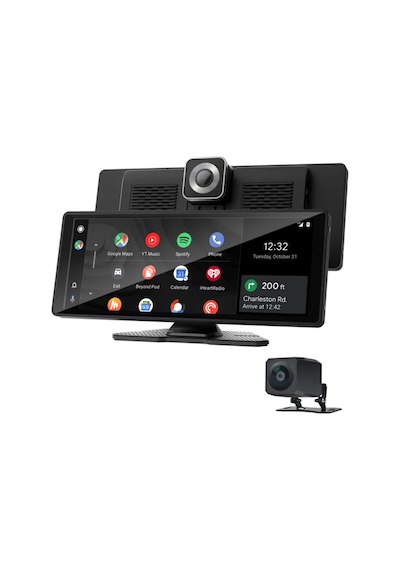 9003d, 10.26 İnç Kablosuz Carplay & Android Auto Ekran, 4k Dvr Ön Yol Kayıt - 1080p Arka Park Kamera Diğer