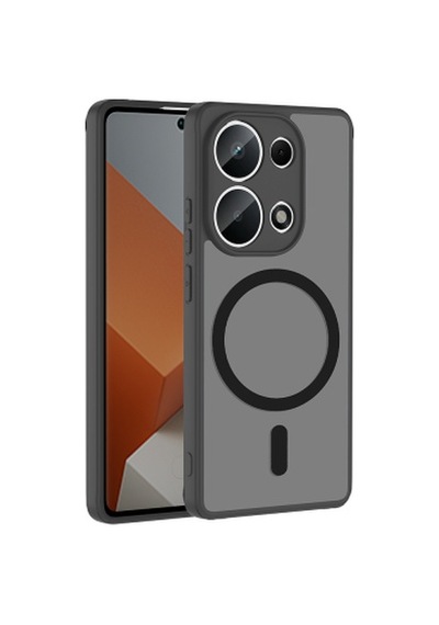 Xiaomi Redmi Note 13 Pro 4g Kılıf M-safe Şarj Özellikli Zore Babet Kapak Xiaomi Redmi Note 13 Pro 4g Zore - Siyah