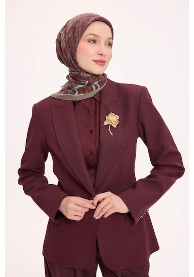 Silk Home Dört Mevsim Antik Motif Viskon Velora Eşarp 6419 Kiremit Bordo