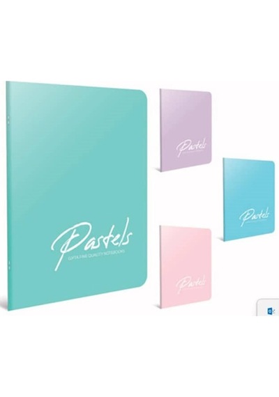 Pastels Tel Dikişli Pp Kapak Defter A4 40 Yp Kareli 1 Adet