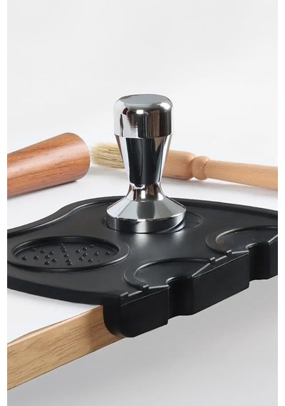 Komple Çelik 58 Mm Espresso Makinesi Tamperi Barista Ekipmanı Mt138 Gümüş