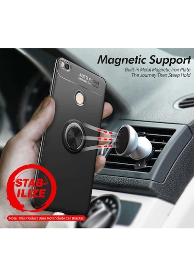 Xiaomi Mi Max 2 Yüzüklü Manyetik Ravel Kilif Kirilmaz Ekran Koruy 514180270