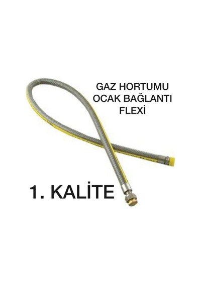Doğalgaz Flex Hortum Gaz Hortumu Ocak Bağlantı Hızlı  75cm