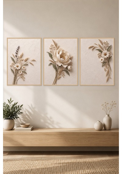 Doğal Ahşap Çerçeveli Ivory Meadow Peony 3 Lü Ahşap Çerçeveli Mdf Tablo Seti Şakayık, Lavanta Ve Papatya Kuru Çiçek Temalı Kabartma Görünümlü Renk: Doğal Ahşap Doğal Ahşap Çerçeveli Ivory Meadow Peony 3 Lü Ahşap Çerçeveli Mdf Tablo Seti Şakayık, Lavanta Ve Papatya Kuru Çiçek Temalı Kabartma Görünümlü Renk: Doğal Ahşap