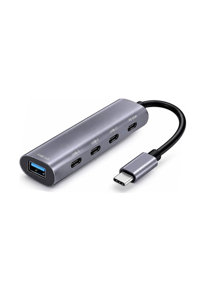 Type-c Hub Pd Usb 3.0 Usb-c 5 Port 60w Gri Hdx7895 Evimdeyokyok
