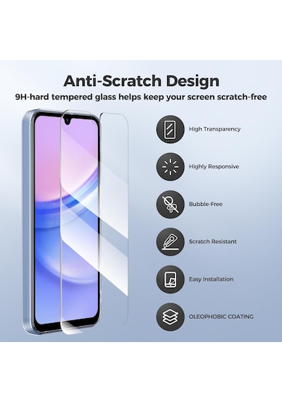 Samsung Galaxy Uyumlu M15 Kılıf Kamera Korumalı Şeffaf Silikon + 9h Cam Samsung Galaxy Uyumlu M15 Kılıf Kamera Korumalı Şeffaf Silikon + 9h Cam
