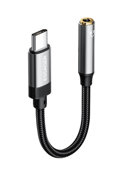 Essager Type-c To 3.5mm Aux Dönüştürücü Type-c To 3.5mm Kulaklık Dönüştürücü Ses Dönüştürücü Kablo
