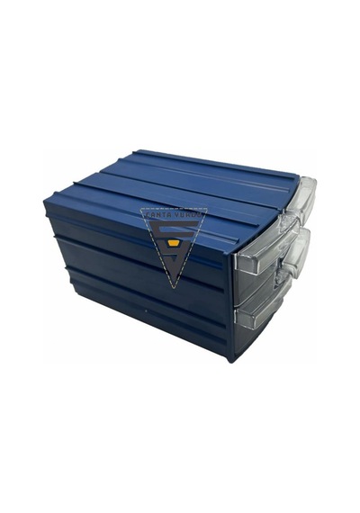 Sembol 114 Plastik Çift Çekmeceli Kutu 155x95x55mm 24 Adet