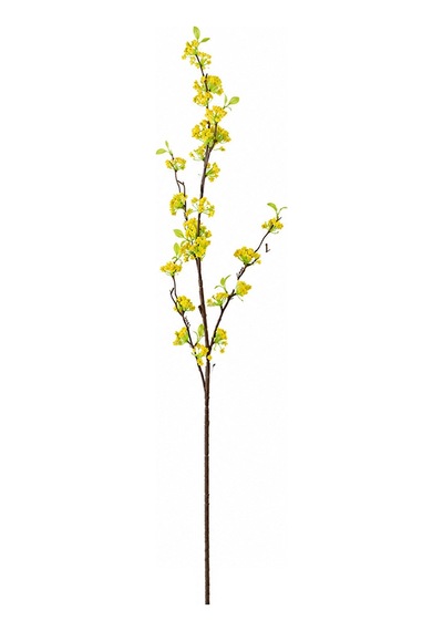Yapay Çiçek Mine Çiçekli Dal Sarı 100 Cm