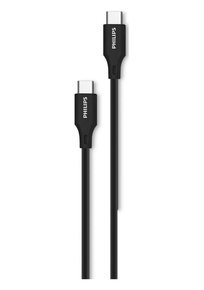 Philips Dlc3532c/00 Usb-c To Usb-c Hızlı Şarj Kablosu, 1 Metre, Siyah