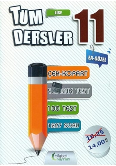 Bilgiseli 11.Sınıf Ea-Sözel Tüm Dersler Yaprak Test