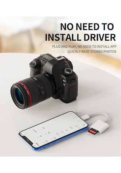 İphone İpad Uyumlu Kart Okuyucu Sd Microsd Tf Adaptörü 13 12 11 Pro Max X Xs Xr 8 7 6 Plus 6s Se Air
