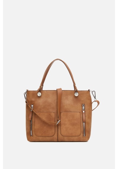 K&S Çapraz Askılı El Çantası Camel