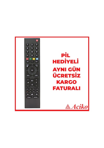 Uydulu Lcd Led Tv Kumandası Cec Tuşlu Arçelik Beko Altus Uyumlu