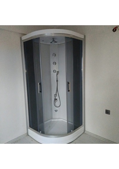 90x90 Oval Füme Camlı Yerli Üretim Kompakt Sistem