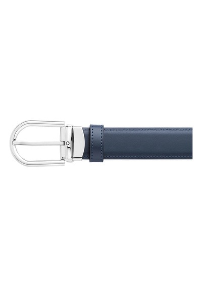 Mont Blanc Montblanc At Nalı Parlak Paladyum Finish Pin Tokalı Kemer 128756 Siyah