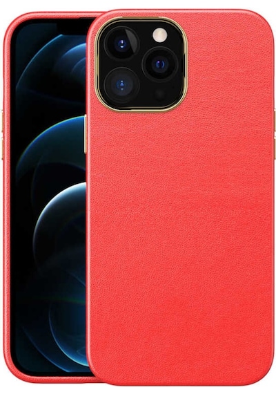 Apple Uyumlu iPhone 12 Pro Max Kılıf Zore Natura Suni Deri Kılıf