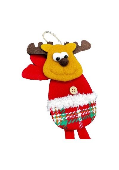 Yılbaşı Kabartma Figür Geyik Zilli 30 Cm