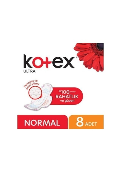 Kotex Tekli Hijyenik Ped Normal 8 24'lü Set 1 Koli Toptan Ktxnor