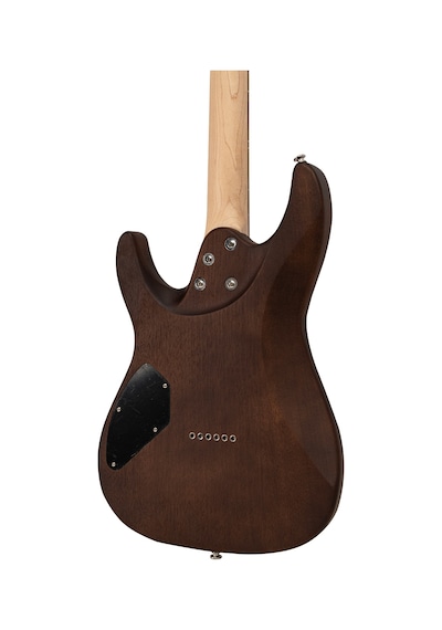 Valler Fts250 Mat Koyu Kahve Okoume Ağacı Hh Perdesiz Elektro Gitar