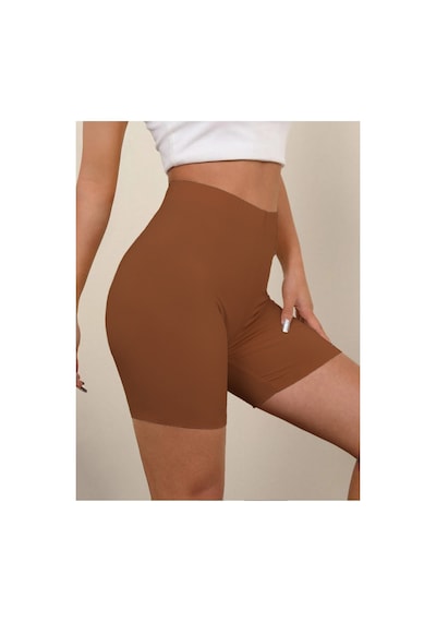 Mistirik Porfy Model Lazer Kesim İz Yapmaz Esnek Şort Kahve Renk 093