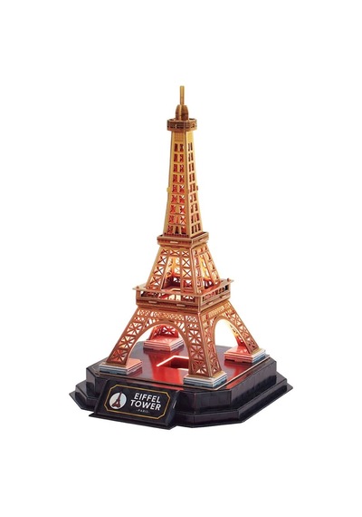 Eyfel Kulesi 3d Puzzle Led Işıklı L534h