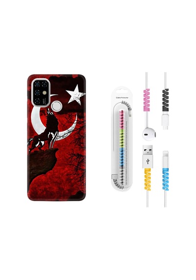Casper Via F20 Kılıf Kablo Koruyuculu Wolf And Moon 2 1381