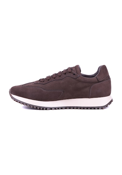 Shoetyle - Hakiki Nubuk Deri Kahverengi Erkek Sneaker - 666-02-18-1455 Kahve Rengi