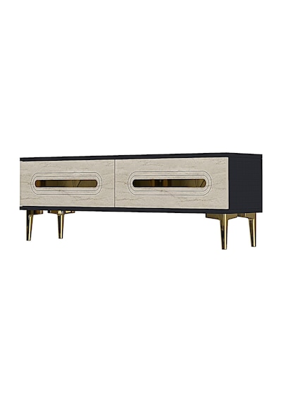 Tsa1220atg - Ranytv120 Tv Stand, Tv Sehpası Antrasit - Traverten - Gold 120cm Tsa1220atg - Ranytv120 Tv Stand, Tv Sehpası Antrasit - Traverten - Gold 120cm