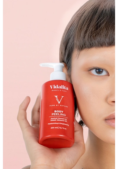 2 Adet Doğal Vücut Peelingi Kayısı Çekirdeği & Tatlı Badem Yağı 200 Ml