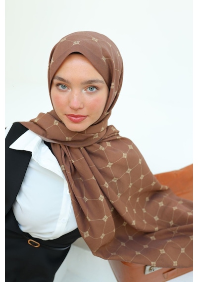 Silk Home Olinda Şal - 49003 - Koyu Kahve Koyu Kahve