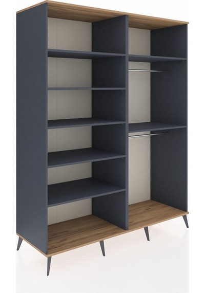 Kronos Gardrop 7 Raflı 2 Askılı 176x59x221 Antrasit-çam/antrasit Beyaz Kronos Gardrop 7 Raflı 2 Askılı 176x59x221 Antrasit-çam/antrasit Beyaz