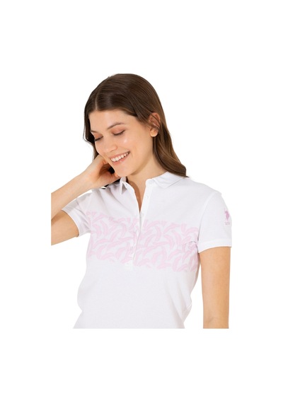 U.S. Polo Assn. Kadın Polo Yaka Tişört 1570765 Manolya