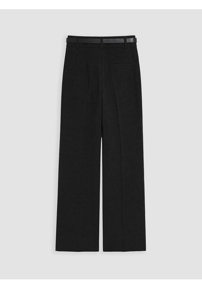 Lcwaıkıkı Classic Siyah Kemerli Geniş Paça Kadın Pantolon