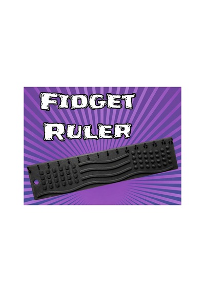 Alvera Dokunsal Fidget Cetveli 3d Baskı Kabartmalı Stres Ve Odaklanma Oyuncağı - Siyah