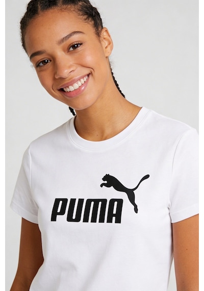Puma Essentials No.1 Logo Kadın Spor Tişört Beyaz