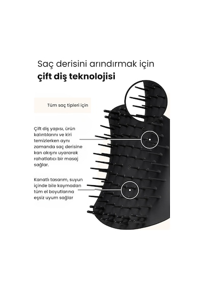 Tangle Teezer Saç Derisi Masaj ve Eksfoliye Saç Fırçası